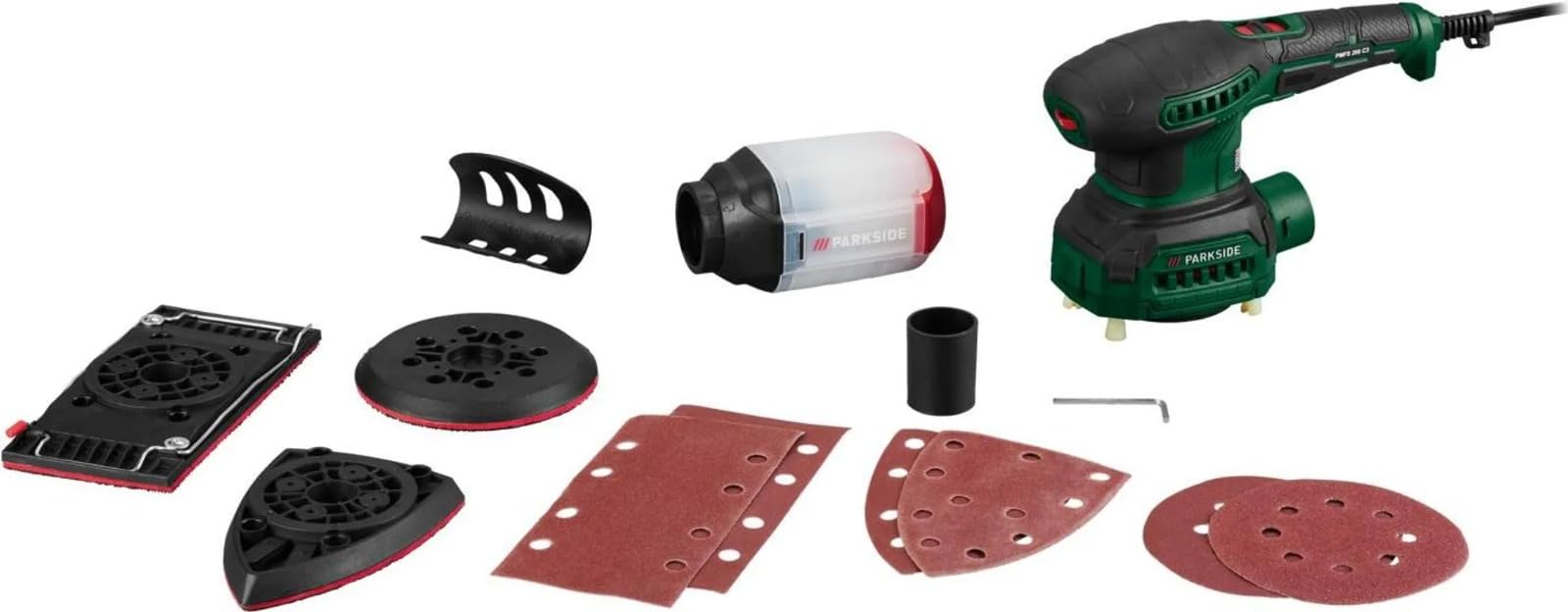 PARKSIDE® Ponceuse excentrique multifonction 3 en 1 ponceuse orbitale, triangulaire PMFS 200 B2