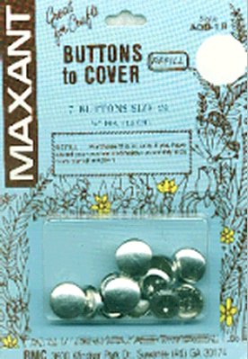 Maxant Button 90974 Cover Button Refill-Size 24 .63 in. 7-Pkg