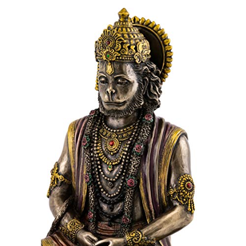 Estatua Hanuman dios hindú de fuerza 7.5 in miniatura 5