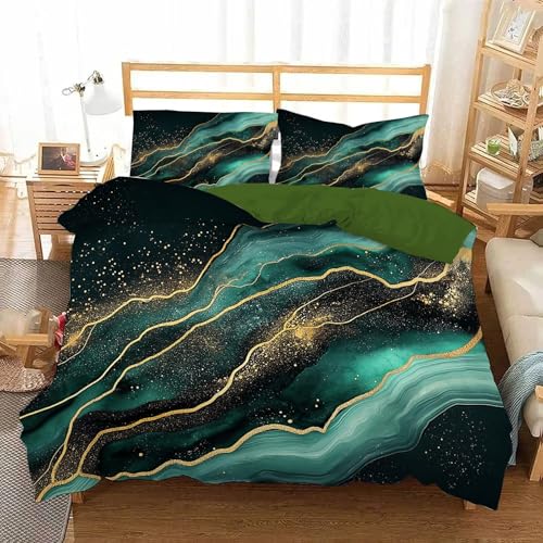 JEDTAKCT Winter Wendbar Bettwäsche 200X200 3 Teilig - Ölgemälde...