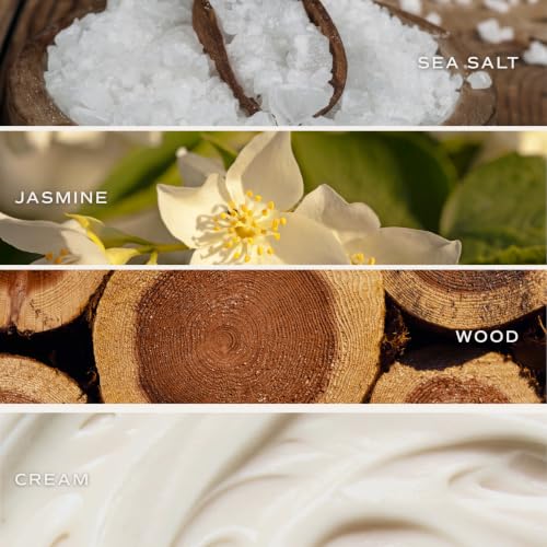 Image of Sweet Water Decor Be Still & Know Clear Reed Diffuser Set - Aromatherapy Home Fragrance with Sea Salt, Jasmine, Cream & Wood Notes - Long-Lasting Scent for Bedroom & Bathroom - Lasts Up to 4 Months