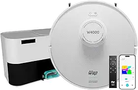 WAP Robô Aspirador de Pó ROBOT W4000 - Estação Autolimpante, Mapeamento LDS 360°, Passa Pano com MOP Giratório 127V
