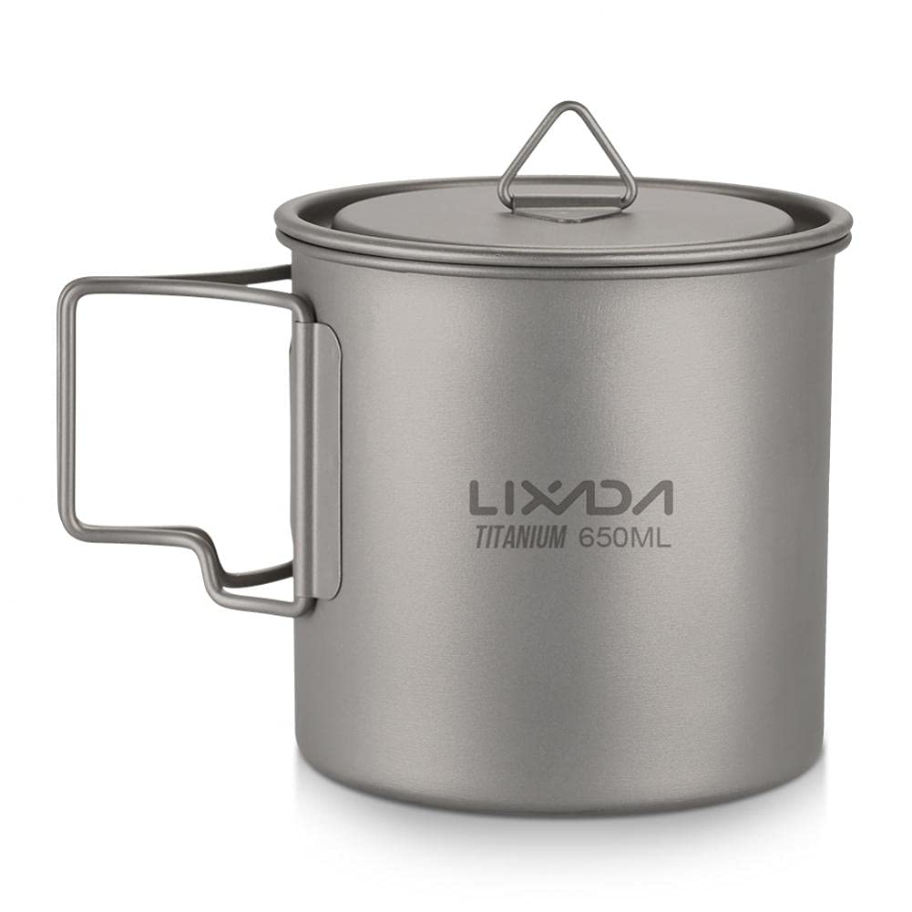 Mug en titane 650ml avec couvercle pour ne plus rater vos repas de camping