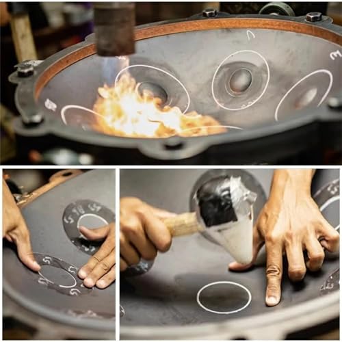 Handpan Drum Set Azul 10 notas D menor 22 pulg miniatura 7