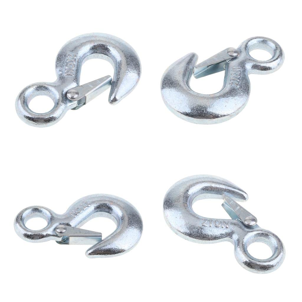 The Style Sutra 4 x Forged Steel 2T Eye Hook w/Clevis Safety Latch for Winch Cable UTV/ATV|Motors | Parts & Accessories | ATV Parts |4 Pieces Eye Hooks-image-12