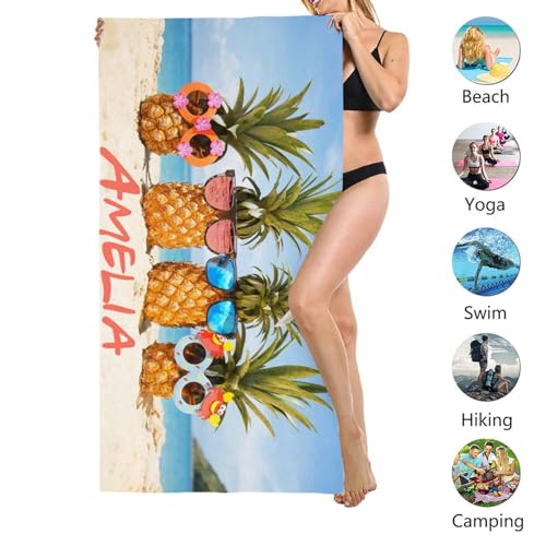 Personalized-Beach-Towel-with-Name-30-x-60in-Customized-Summer-Microfiber-Pool-Towel-for-Adults-Soft-Quick-Drying-Sand-Free-Lightweight-Personalized-Gifts-for-Women-Kids-Men-Lover-Pineapple 51UOgYpeQnL