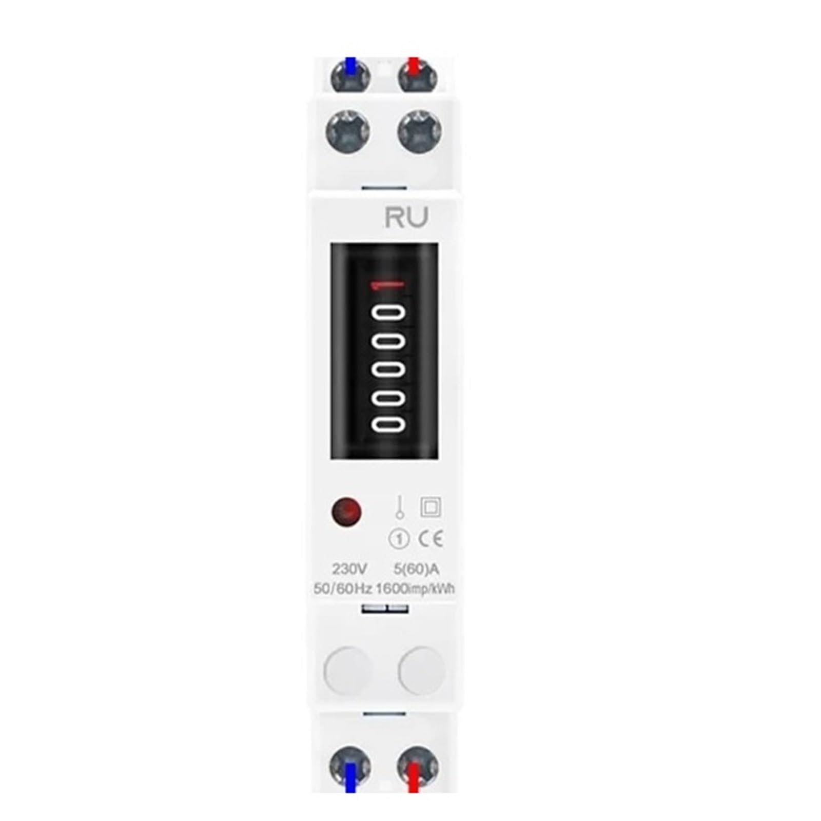 Wattmètre numérique monophasé rail DIN DDS660 AC 220V LCD 18mm - 3