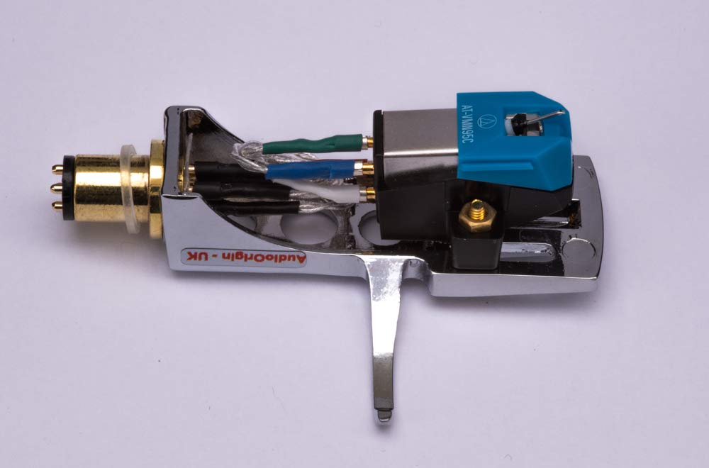 Spiegel titanium gecoate schaal, houder met AT pick-up, naald voor AKAI AP-D33, AP-001C, AP-206C, AP-Q70, AP-207, AP-Q60, AP-002, AP-207, AP-100/C, AP-004, AP-D40, AP-004X, AP-003, AP-206