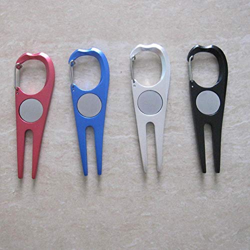 Golf Tool Zinklegering Golf Reparatie Opvouwbare Put Marker Tool Cursus Mini Pen Vork Pitchfork Cleaner Groen - Afbeelding 5