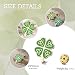 Imagen de Dreamtimes Broche de solapa con trébol de cuatro hojas Broche con nudo celta Sorteo irlandés Recuerdo del Día de San Patricio Accesorios