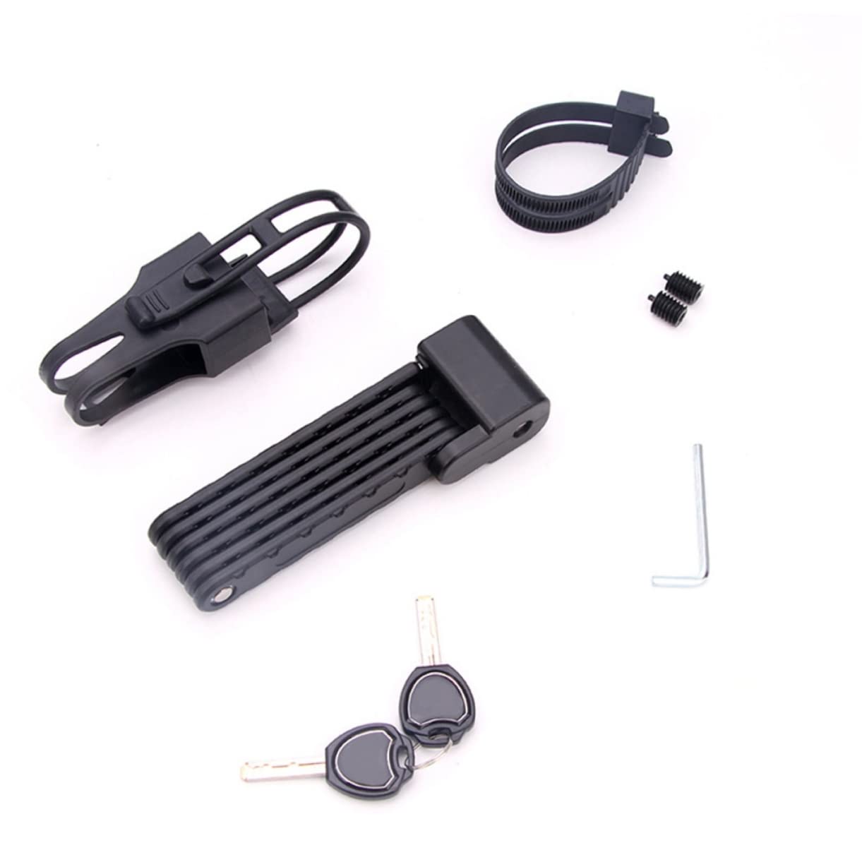 Mikinona Candado para Bicicleta con Cable Cerradura Antirrobo para y Bici de Carretera Resistente y Fácil de Transportar y Color Negro