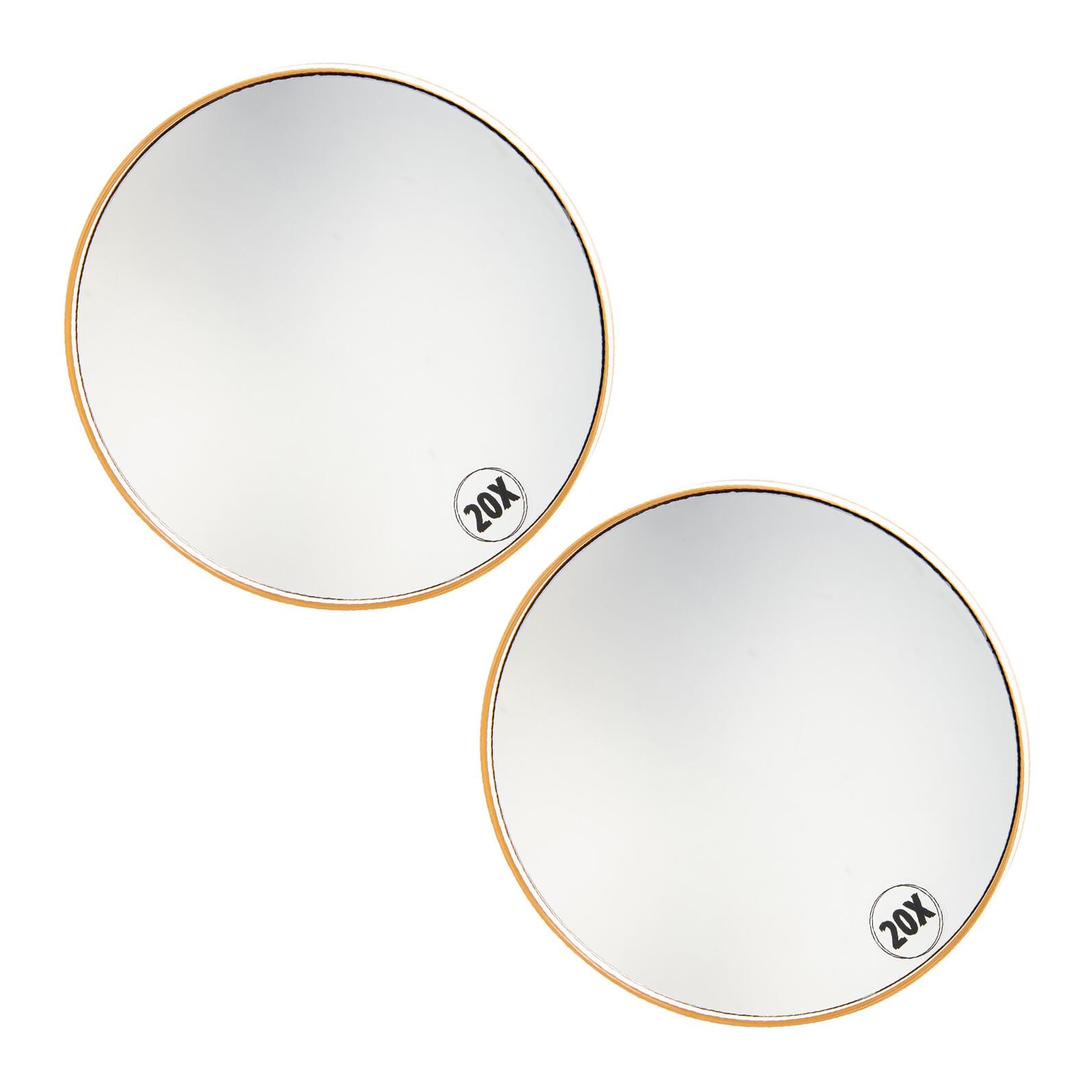 2 espejos de maquillaje con ventosa – Espejo de tocador ajustable para baño, ducha, 10 aumentos para una aplicación de maquillaje impecable