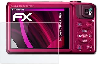 atFoliX Plastic Glass Protective Film compatible with Sony DSC-HX10VR Glass Protector, 9H Hybrid-Glass FX Glass Screen Protector of plastic