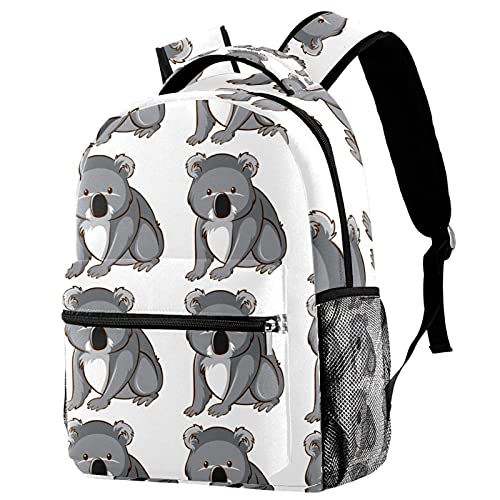 Sac à dos de voyage koala mignon avec porte-bouteille pour le campus