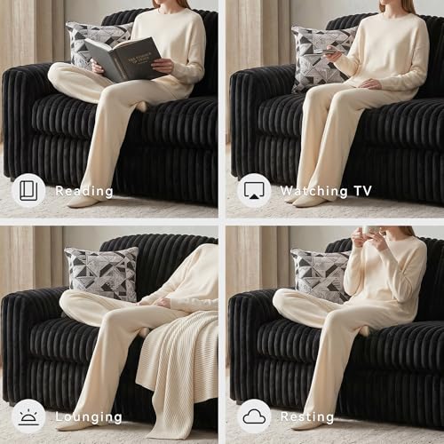 Signature Design by Ashley Midnight-Madness Loveseat Sofa, Onyx - image 4