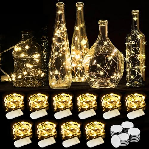 WEARXI Lichterkette Batterie, 10 Stück 2M 20 Mini LED Lichterkette...