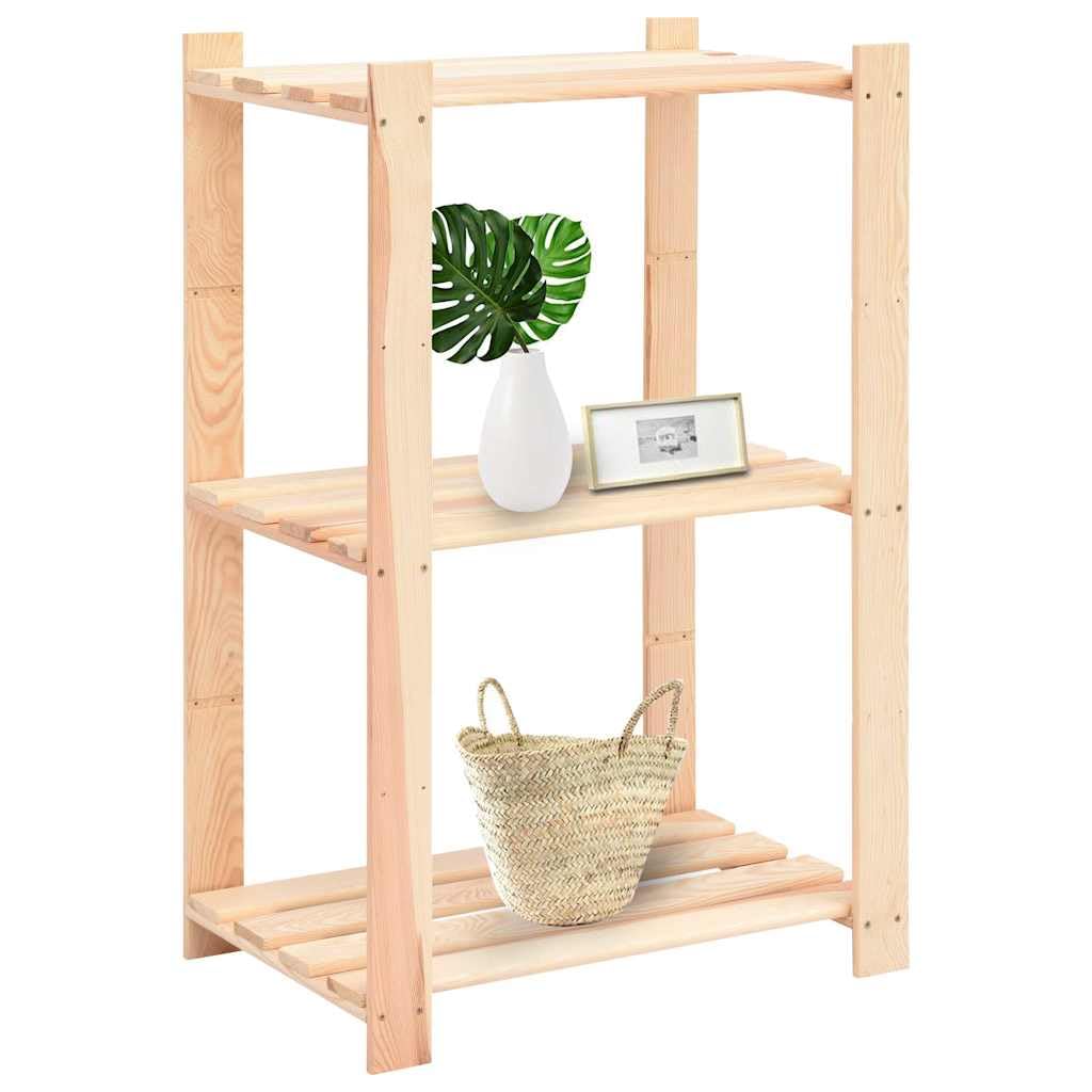 Générique Étagères de Rangement à 3 Niveaux 2 pcs 60x38x90 cm Pin 150 kg,Entreprise & Industrie,Stockage Industriel,Étagères industrielles,3051121