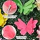 SUNBEAUTY 6 Stück 3D Schmetterling Deko mit Clip Papier Schmetterlinge Deko Bunt Fliegende Schmetterlinge für Gartenparty Deko kindergeburtstag Deko Tischdekoration Innen Frühling Deko Tischdekoration