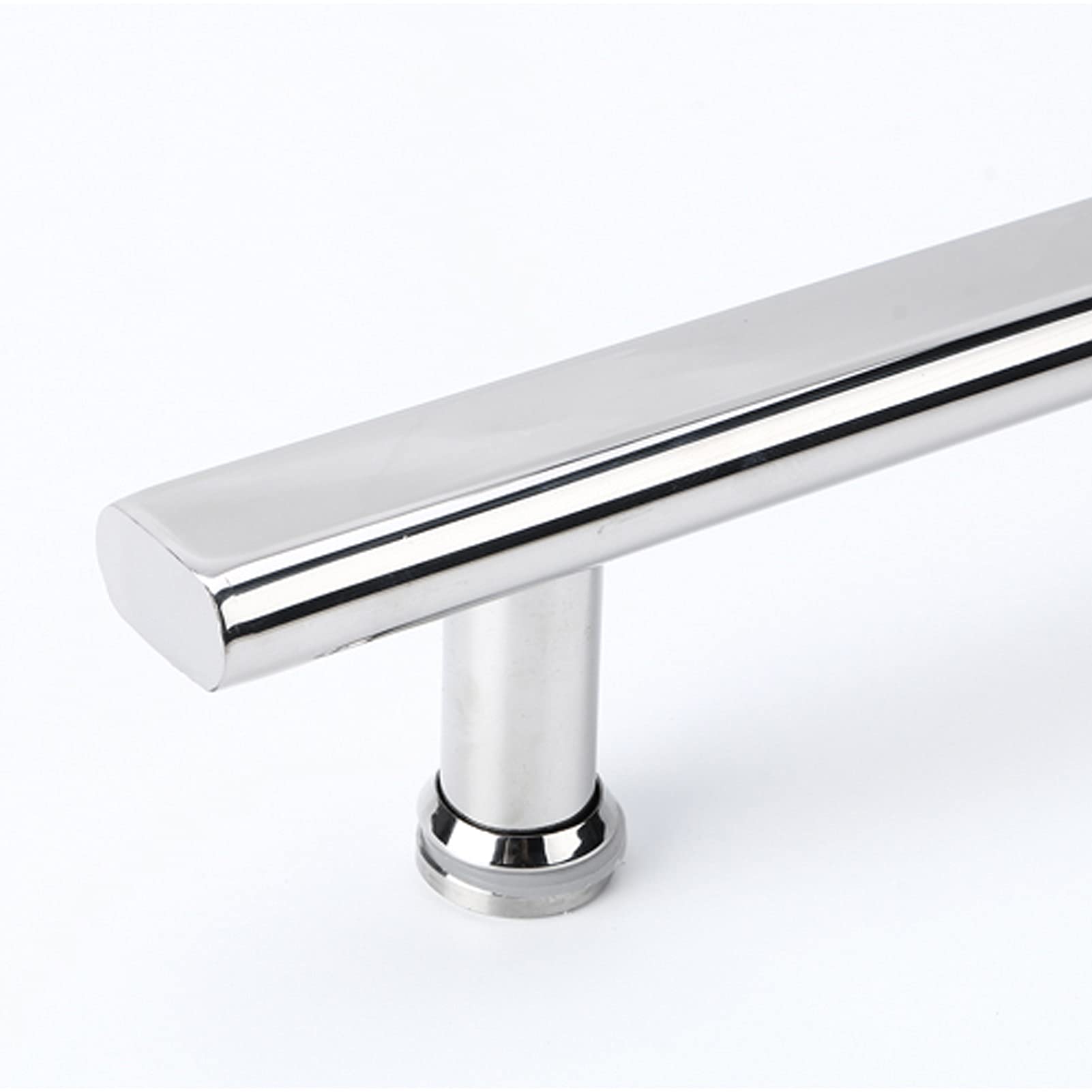 RWRAPS Poignée de Porte en Verre à Pousser et à Tirer pour Salle de Bain, poignée de Porte en Acier Inoxydable pour Porte en Verre, Finition entièrement polie - Remplacement du Bouton de Porte ()
