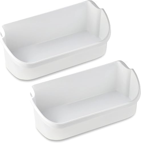 2 contenedores de puerta mejorados para electrodomésticos de por vida, 2 contenedores de puerta compatibles con repuesto de estante de refrigerador