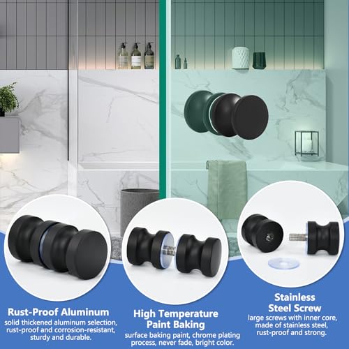 STCRERAG 2 Packs Shower Door knobs - Image 3