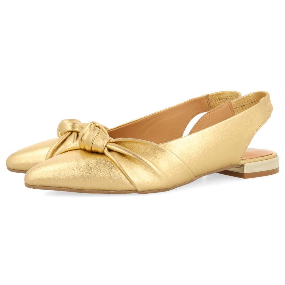 GIOSEPPO IBALLE, Women's Ballet Flat, Dark Gold, 38 EU, Dark Gold, 6 UK