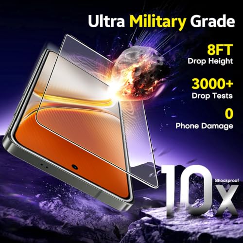 Image of Czartech Tempered Glass For iQOO Neo 10R 5G / iQOO Neo 10 5G Screen Protector | 9H Hardness | Full Coverage Black Border | Edge to Edge | Anti Scratch | Bubble Free | HD Clear (Black Pack of 2)