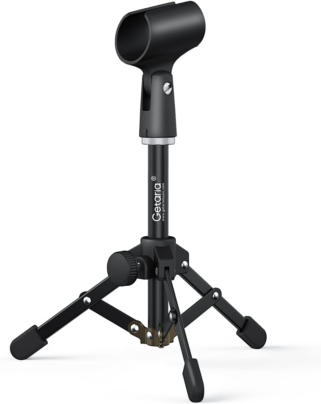 Getaria Mini Desktop Microphone Stand, Folding Microphone, Table Tripod ...