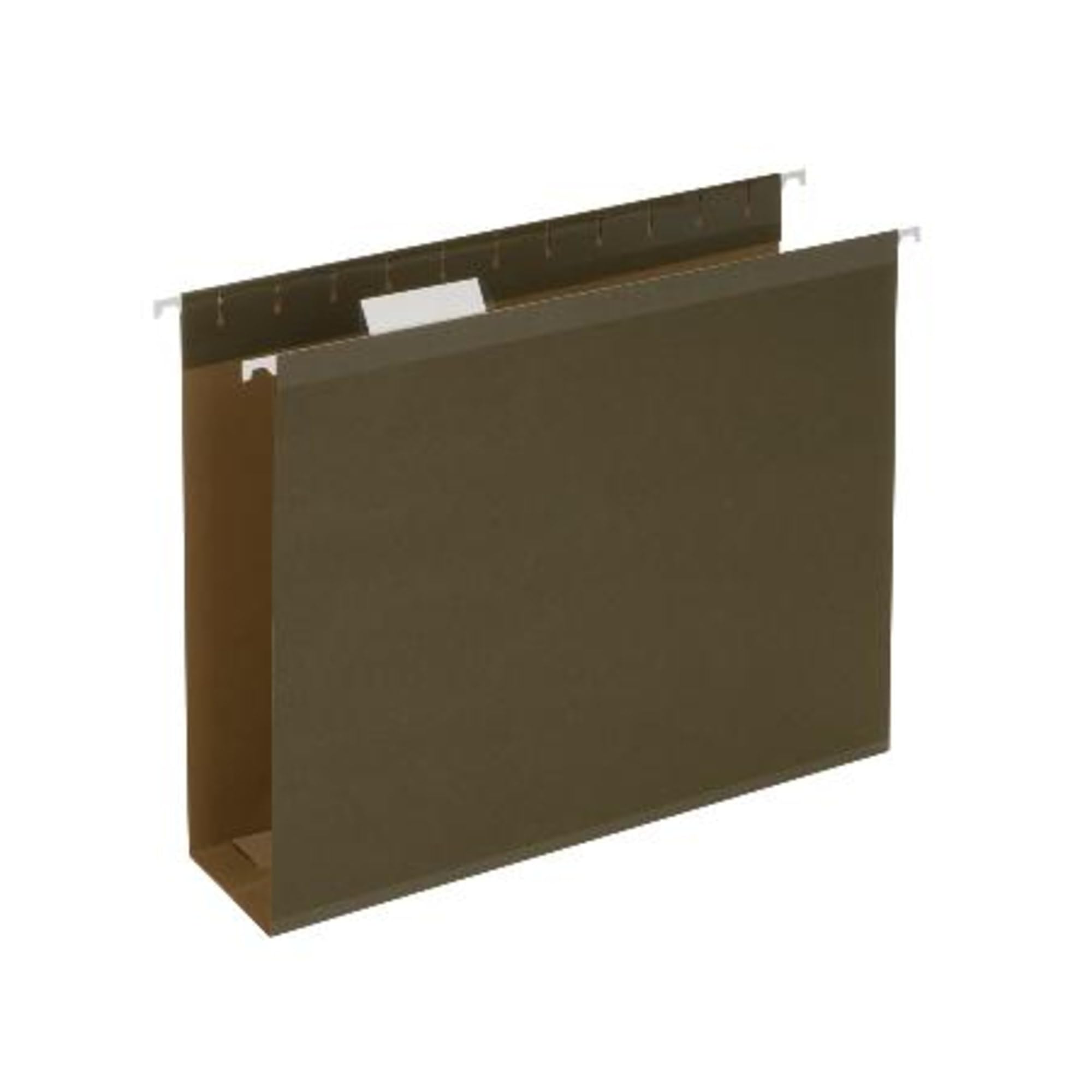 Pendaflex 04152X3 Extra Capacity Reinforced Hanging File Folders, 3", Letter Size, Standard green, 1/5 Cut, 25/BX (4152x3)