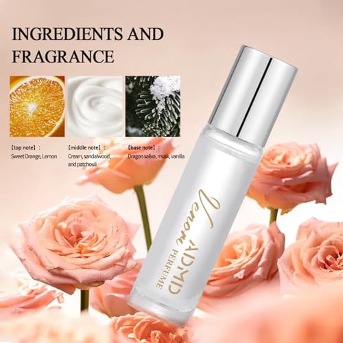 Image of ADMD Alcohol-Free Perfume Roll On Ball Bearing Design, 10ml Long Lasting Fragrance Oil, Fresh & Elegant Scent for Women & Men