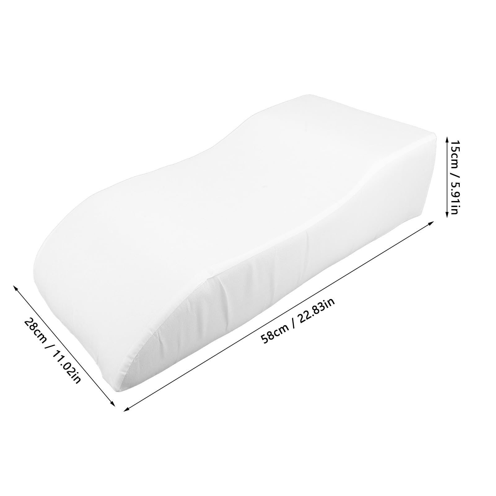 Brrnoo Cojín Elevador de Piernas, Almohada Ergonómica para Levantar Piernas, Soporte de Esponja Premium con Funda, Ideal para Relajarse, Leer y Más