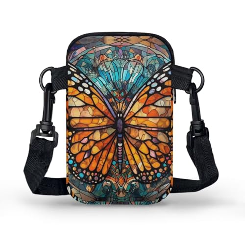 Small Crossbody Bags for Women Peacock Birds Cell Phone Purses, Skulls Print Sling Handbags Travel Pouch Wallet2
