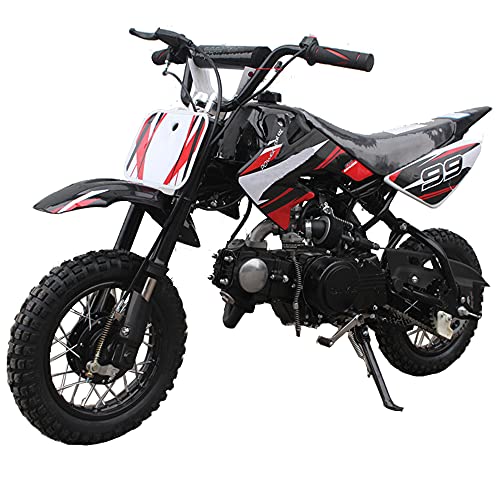 X-PRO 70cc Dirt Bike Pit Bike Kids Dirt Pit Bike 70cc Child Dirt Bike Dirt Pitbike (Black)