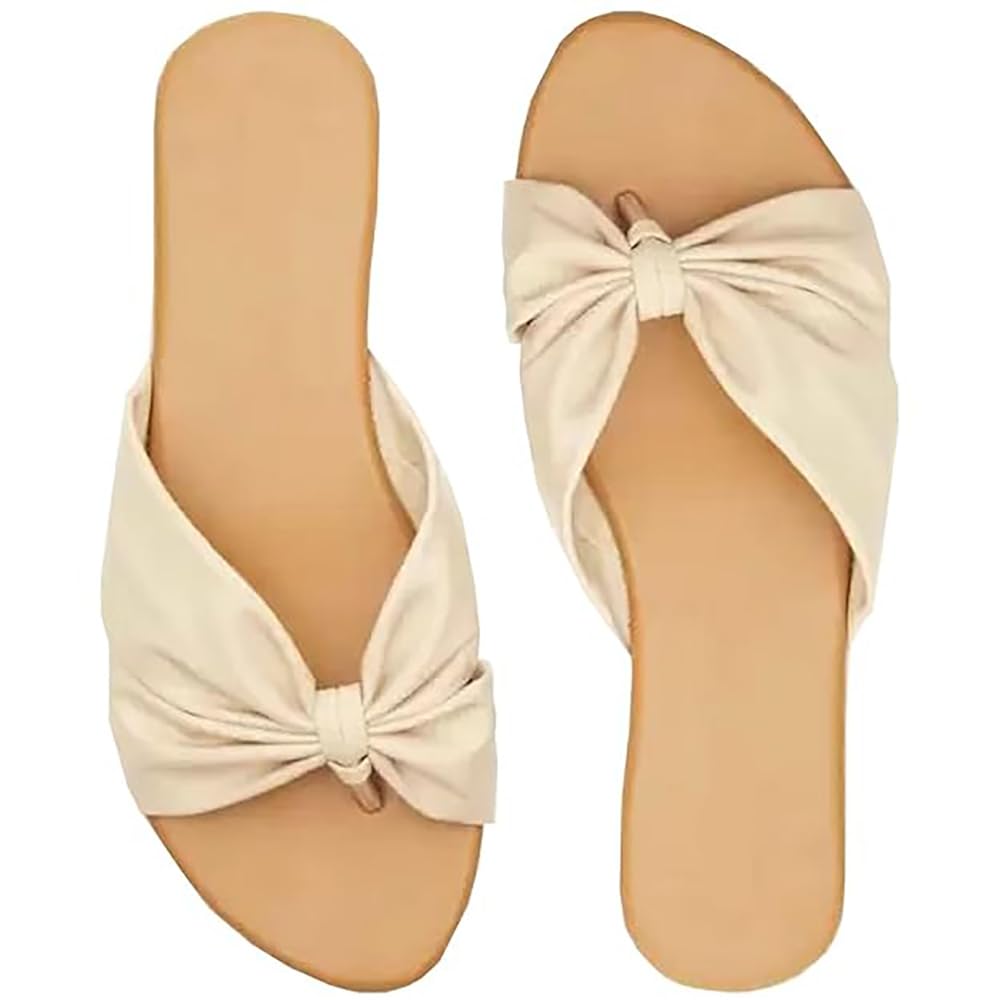 MILAN ICON Womens Slippers Stylish Flats Sandal Ethnic Girls Chappal Traditional Slip-On Slipper (Cream, Size 5) (B0DFWBQ6GM) Amazon Price History, Amazon Price Tracker