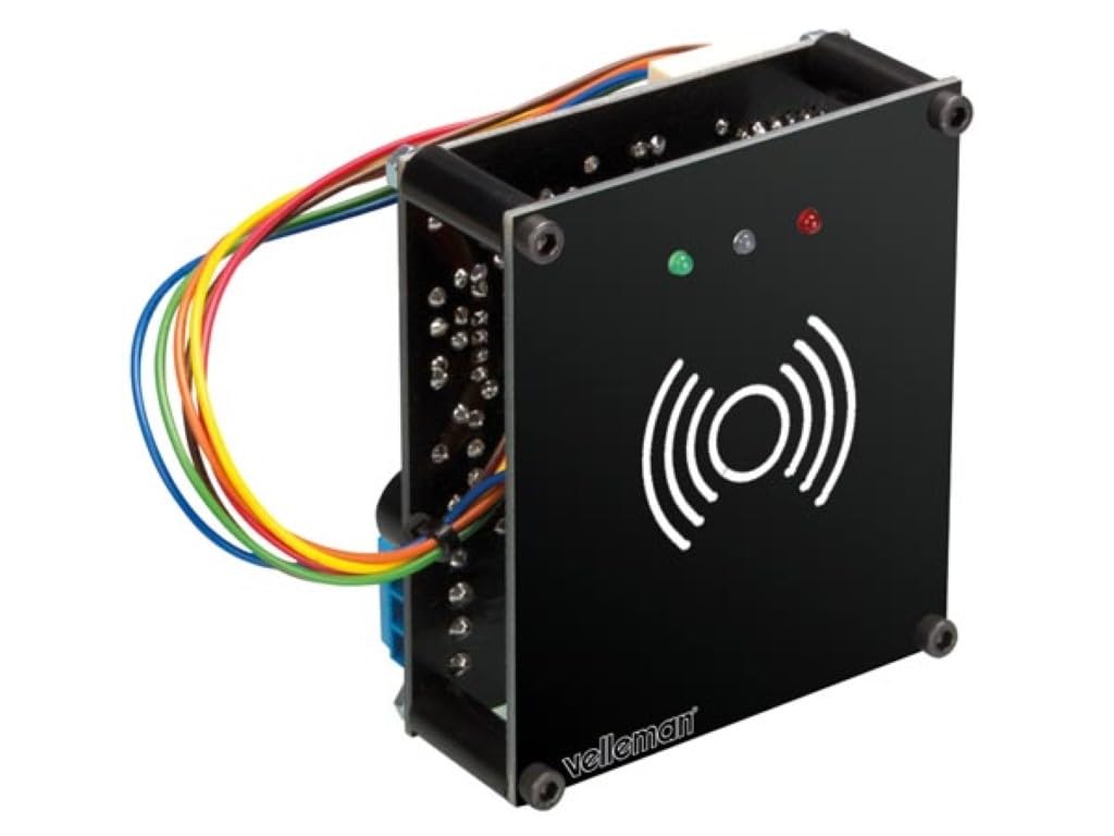 Whadda Kit di saldatura, fai da te, lettore di tessere di prossimità con interfaccia USB, programmabile fino a 250 badge, RFID