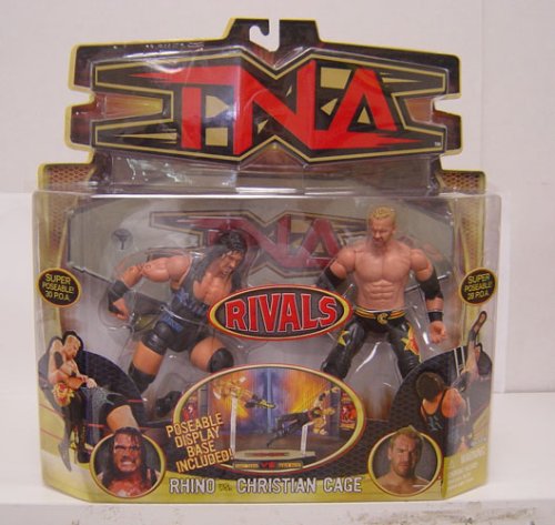 TNA Wrestling Rivals Action Figure 2-Pack Rhino vs. Christian Cage
