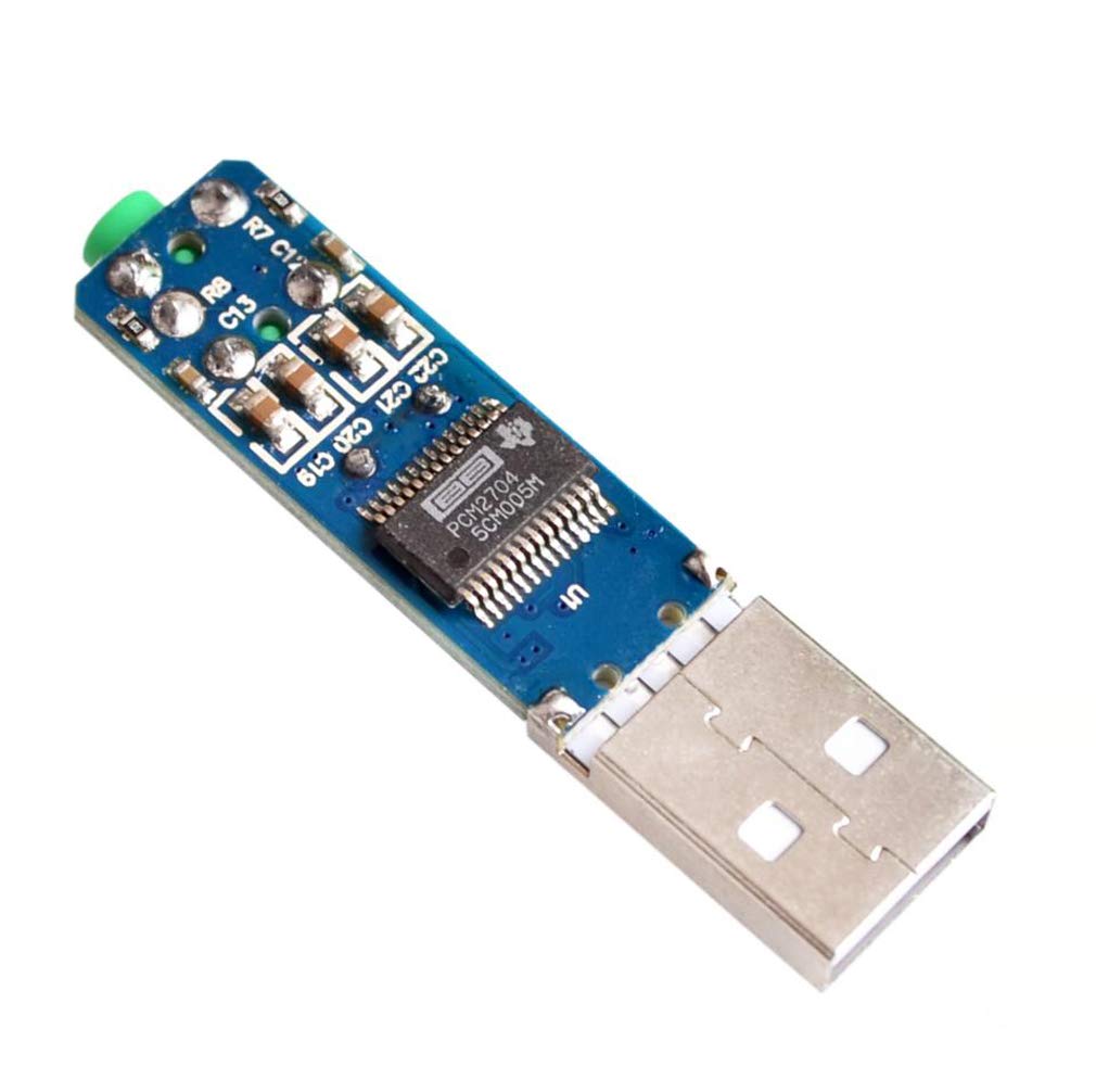HiLetgo 5V PCM2704 Sound Card Decoding Module DAC Decoder Board for PC Computer USB Powered