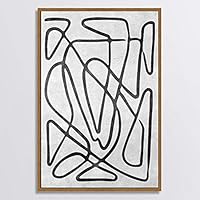 Framed Canvas Wall Art Black and White Style Canvas Prints Home Artwork Decoration for Living Room,Bedroom - 16x24 inches