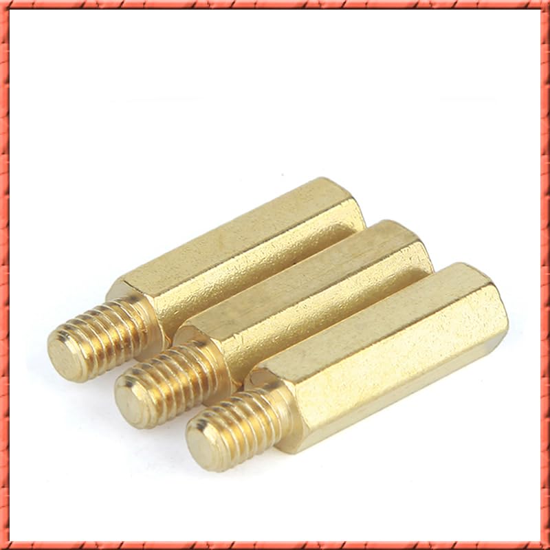 100 teile/los M3 * L + 2,5/3/4/5 Messing säule schraube einzigen kopf hex gehäuse kupfer mainboard raum abstandsbolzen(M3x18x2.5)
