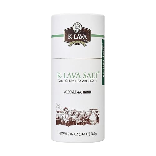 INSANGA K-Lava Salt Alkali 4x (9.88 oz), sal de bambú coreana, Jugyeom
