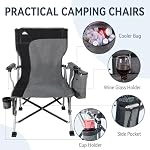 Ablazer 2 Pack Padded High Back Camping Chairs, 350 lb Capacity Each - Image 3
