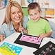 UKOFEW 50 Blätter Kratzbilder Set zum Zeichnen, Regenbogen Kratzpapiere für Kinder, Scratch Art Paper für Kinder, mit Schablonen, zum Zeichnen und Basteln, Kratzbuch Mädchen/Jungen (18,3 x 12,3cm)