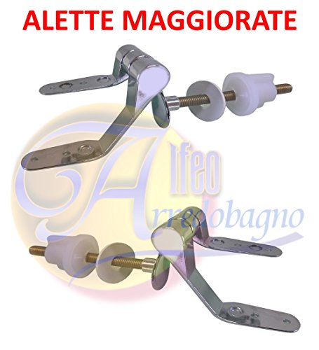 Cerniere Per Sedile Wc Modello Conca Ideal Standard - Attacco Frontale, Fissaggio Orizzontale