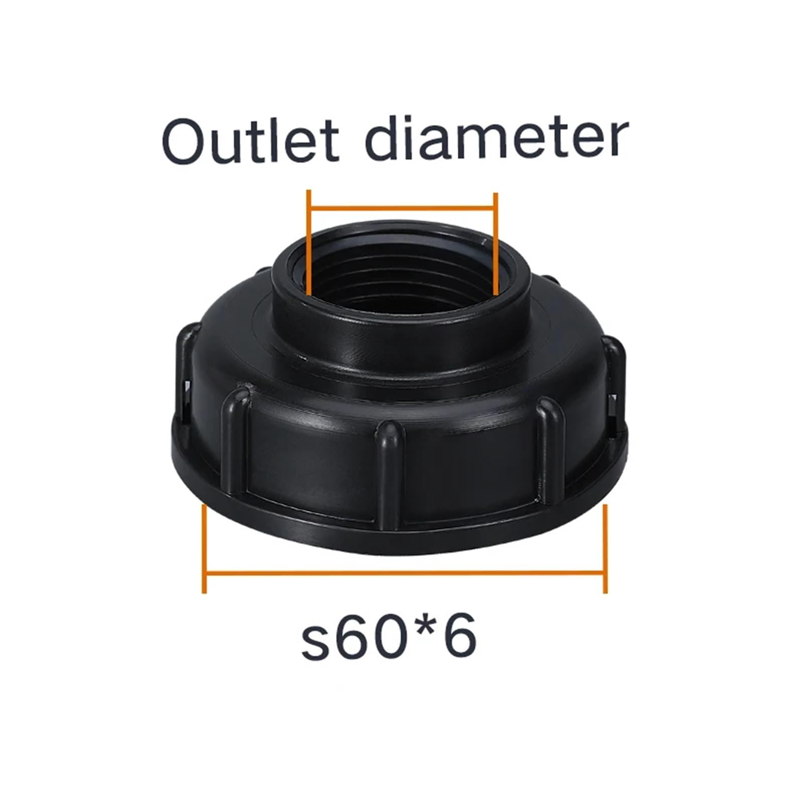 1000L IBC Tote Złączki do zbiornika S60X6 Gwint do 1/5.1 cm 3/10.2 cm 2.5 cm złącze węża ogrodowego zbiornik zawór adapter zastępczy (B)