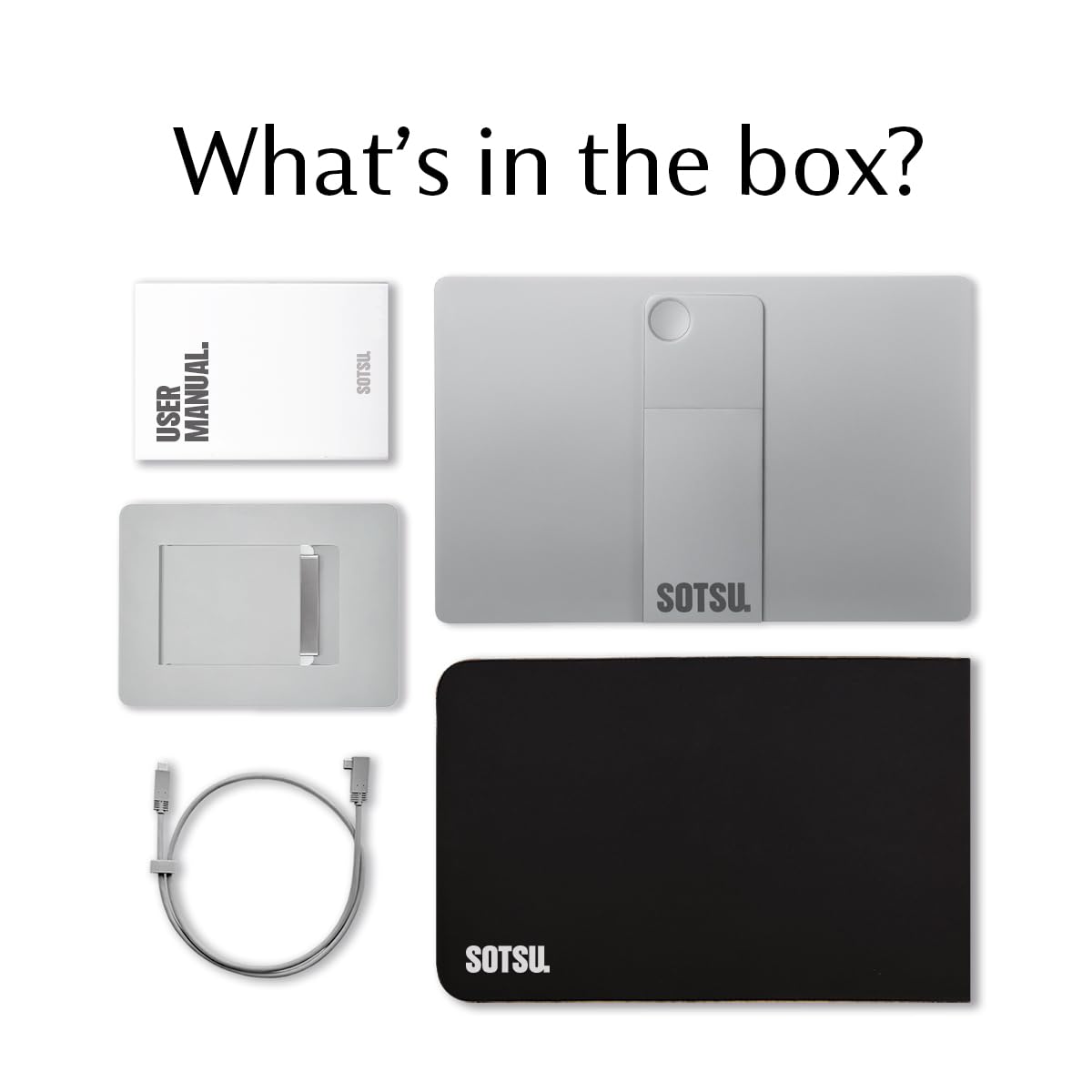 SOTSU FlipAction Pro 16 cali Monitor Przenośny, 2.5K 2560x1600 Przenośny Ekran do Laptopa z USB-C/Mini-HDMI, 120Hz, Dodatkowy Ekran do Laptopa, PC i Tabletu