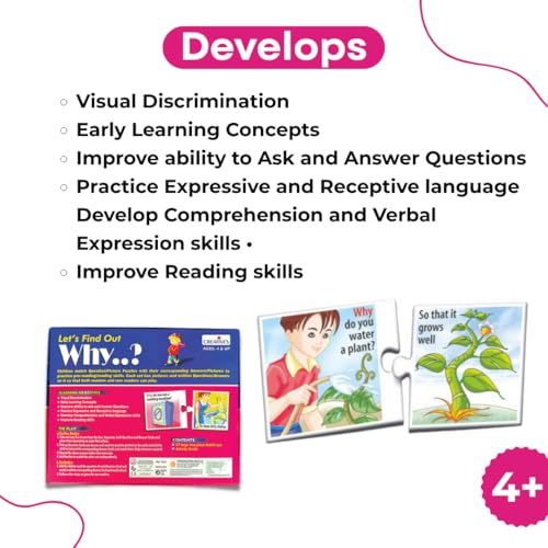 Image of Creative's WH Series | Let's Find Out- WHY? | Question - Answer Puzzles | Learning Games for Kids | Picture Puzzles Game | Preschool Learning Games | Fun Educational for Ages 4 & Up