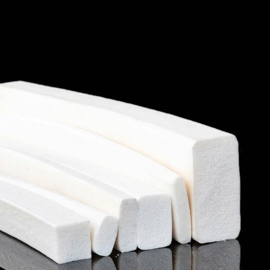 Striscia di Guarnizione in Schiuma di Silicone, Striscia di Tenuta in Schiuma Gomma siliconica da 1 m, Dimensioni Multiple for Porte e finestre | 25x30mm