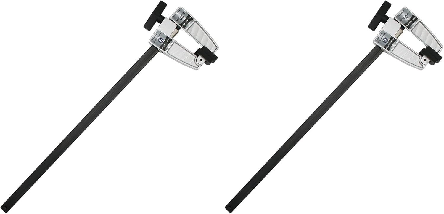 MichaelPro 18-Inch Smart F Clamps | Newly Designed Heavy Duty Steel Bar Clamps, Holds & Positions Quickly for Woodworking & DIY | MP018003 (Pack of 2)