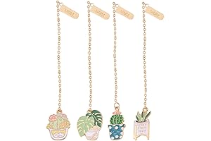 NUOBESTY Decorative Plant Bookmarks