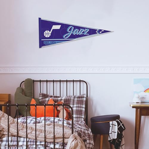 Image of Rico Industries NBA Basketball 12 inch x 30 inch Felt Wall Decor Pennant - Great for Home /Bed Room /Man Cave Decor